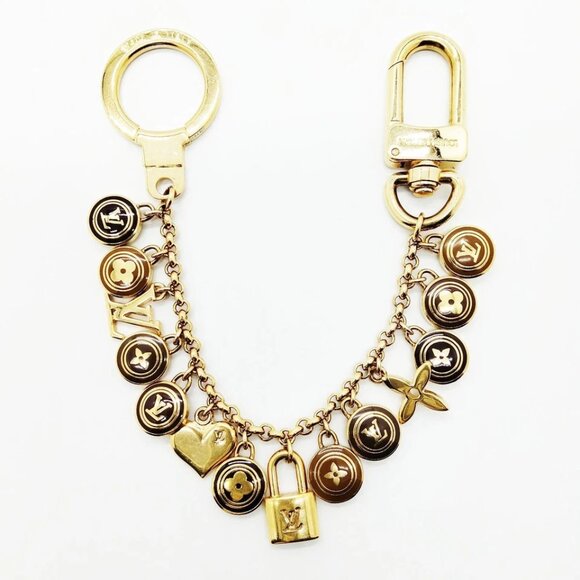 Louis Vuitton Key Ring Gold Browns 466-050625 - Picture 2 of 9